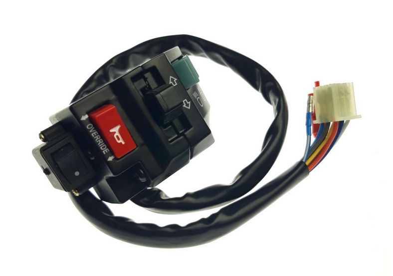 Združený ovládač LINHAI 260/ 300, ľavý (svetlá, smerovky, klaksón, štartér), 30114, 30114e