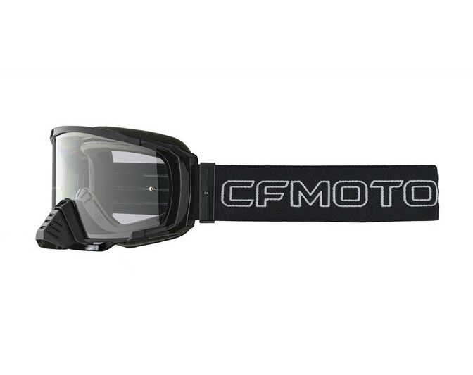 Okuliare CF MOTO ADULT ANTI-FOG, čierne, číre sklo, 85234E-00100
