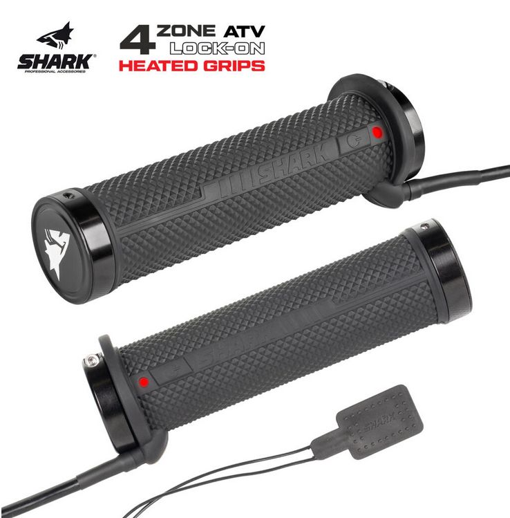 Vyhrievanie rukovätí a palca pre štvorkolky SHARK 4 ZONE LOCK-ON HEATED GRIPS + THUMB WARM